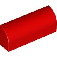 Lego Brick Curved 1 x 4 x 1 1/3 No Studs, Lowered Inside Support / Red