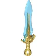 Weapon Sword with Trans-Blue Blade Pattern
