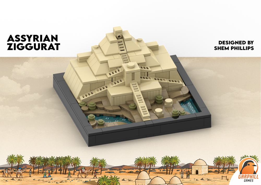 Lego Assyrian Ziggurat