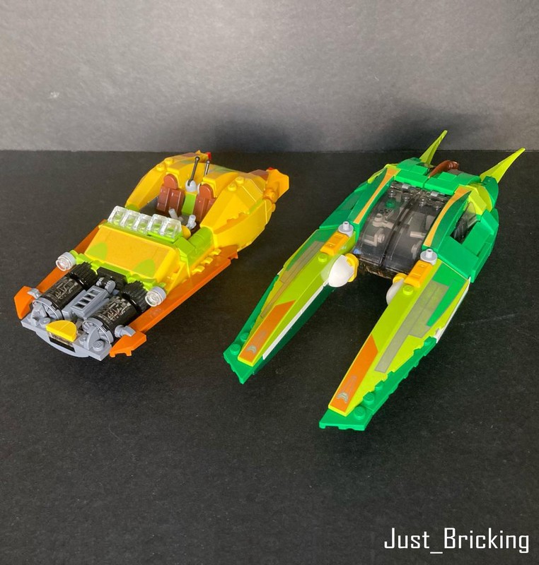 Lego XJ-6 Airspeeder and Zam Wesell's Airspeeder