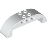 Brick Curved 2 x 8 x 2 Double / White