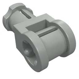 Technic Axle Connector with Axle Hole / Light Gray