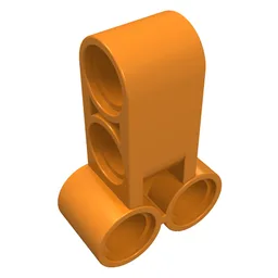 Technic Pin Connector Perpendicular Long / Orange