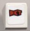 Lego Slope 30 1 x 1 x 2/3 with Red 'RXT' Pattern (Sticker) - Set 8124
