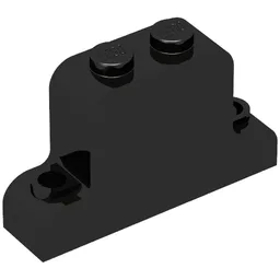 Brick Curved 1 x 4 x 2 Fabuland Bell Shape / Black