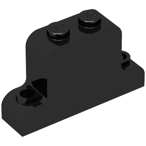 Lego Brick Curved 1 x 4 x 2 Fabuland Bell Shape / Black