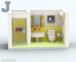 Three-Quarter Retro Bathroom