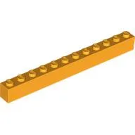 Brick 1 x 12 / Bright Light Orange