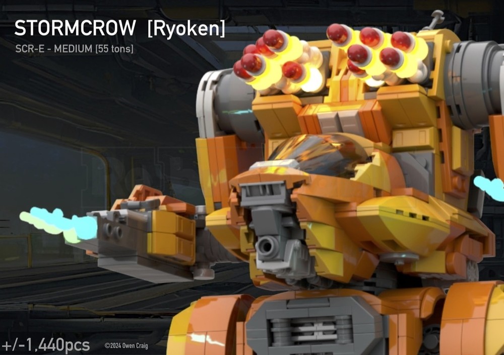 Lego Stormcrow SCR-E Battlemech MW5 Clans