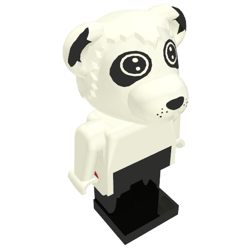 Lego Fabuland Figure Panda 2 / White