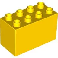 Duplo Brick 2 x 4 x 2 / Yellow