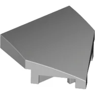 Brick Wedged, Curved 2 x 2 with Stud Notches / Light Bluish Gray