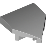Lego Brick Wedged, Curved 2 x 2 with Stud Notches / Light Bluish Gray