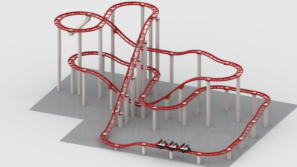 Lego Big Roller Coaster Track