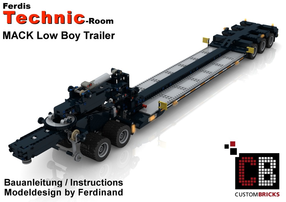 Lego Custom 42078 Low Boy trailer