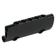 Technic Panel Curved 7 x 3 with 2 Pin Holes through Panel Surface / Black
