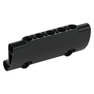 Lego Technic Panel Curved 7 x 3 with 2 Pin Holes through Panel Surface / Black