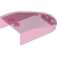 Lego Windscreen 6 x 4 x 1 Curved / Trans-Dark Pink