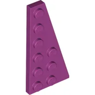 Wedge Plate 6 x 3 Right / Magenta