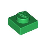 Lego Plate 1 x 1 / Green