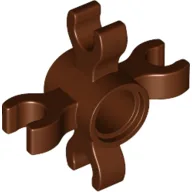 Technic Pin Connector Round with 4 Clips / Reddish Brown