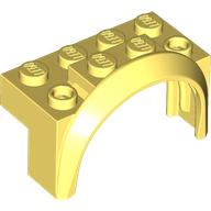Lego Wheel Arch, Mudguard 4 x 2 x 2 1/2 / Bright Light Yellow