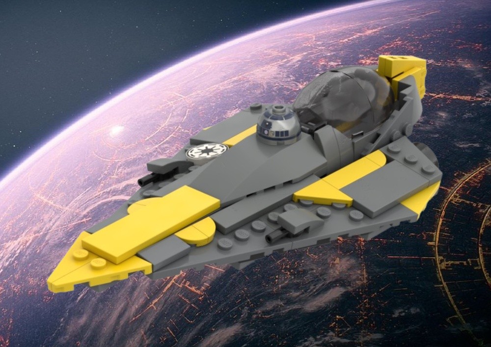 Lego Anakin's Delta-7B Starfighter - Minifigure Scale