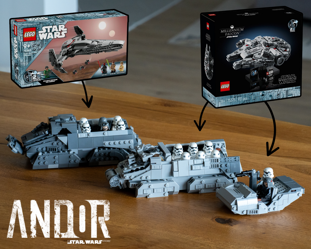Lego ANDOR Imperial Vehicle Bundle Pack (75375 & 75383 Alternate Models)