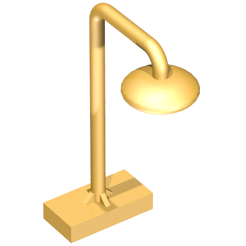 Lego Duplo Shower Head on Stand / Pearl Gold