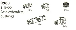 Axle Extenders and Bushings