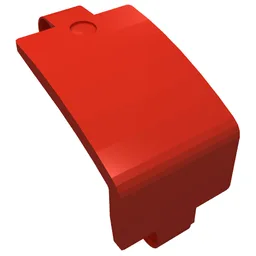 Technic Panel Curved and Bent 6 x 3 / Red