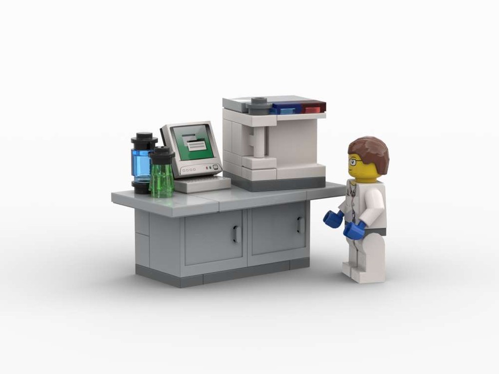 Lego Lab furniture - Gas chromatograph