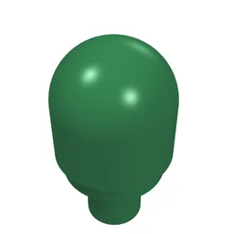 Light Cover 1 x 1 Round with Internal Bar / Bionicle Barraki Eye / Green