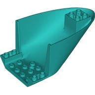 Lego Aircraft Fuselage Curved Aft Section 6 x 10 Bottom / Dark Turquoise
