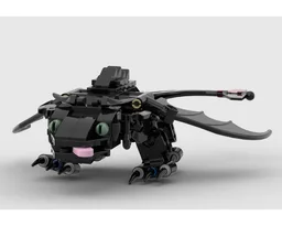 Toothless MOC Diorama