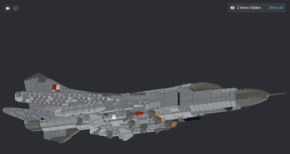 Lego Mikoyan Gurevich MiG-23MF in gray and VVS Schemes...