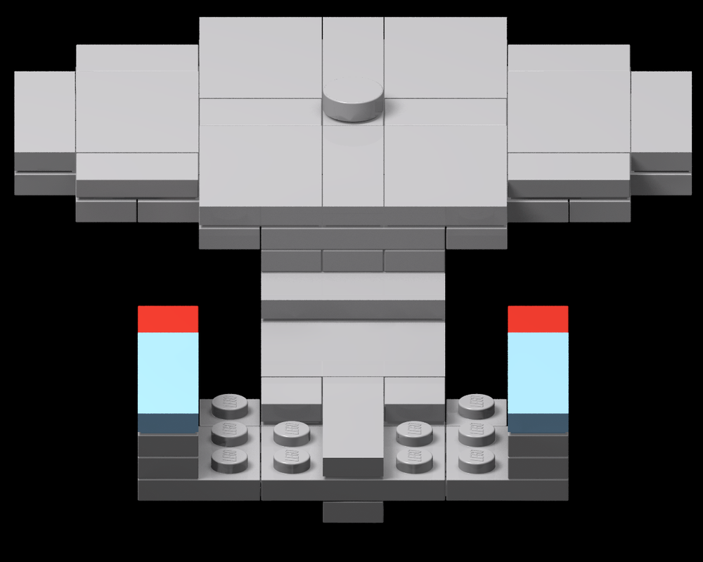 Lego 1:5278 scale Galaxy class starship