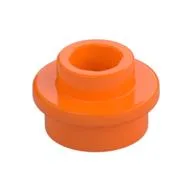 Plate Round 1 x 1 with Open Stud / Orange