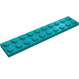 Plate 2 x 10 / Dark Turquoise