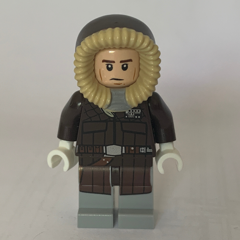Lego Han Solo, Hoth Outfit, Dark Brown Hood