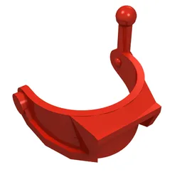 Headwear Accessory Visor with Antenna (Ice Planet) / Red