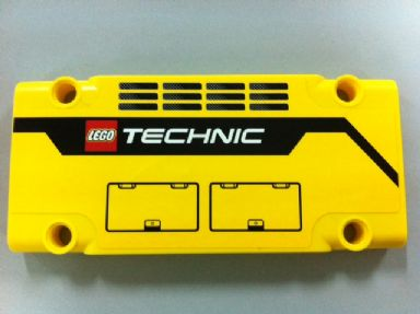 Lego Technic, Panel Plate 5 x 11 x 1 with Grilles, Hatches and LEGO TECHNIC Logo Pattern Model Right Side (Sticker) - Set 42009
