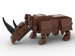 Woolly Rhino - Minifig-Scale