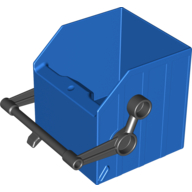 Lego Duplo Garbage Container with Black Handle / Blue