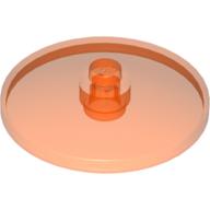 Lego Dish 4 x 4 Inverted [Radar] / Trans-Neon Orange