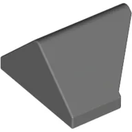 Brick Sloped 45° 2 x 1 Double / Inverted with Bottom Stud Holder / Dark Bluish Gray