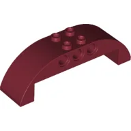 Brick Curved 2 x 8 x 2 Double / Dark Red