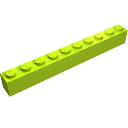 Brick 1 x 10 / Lime