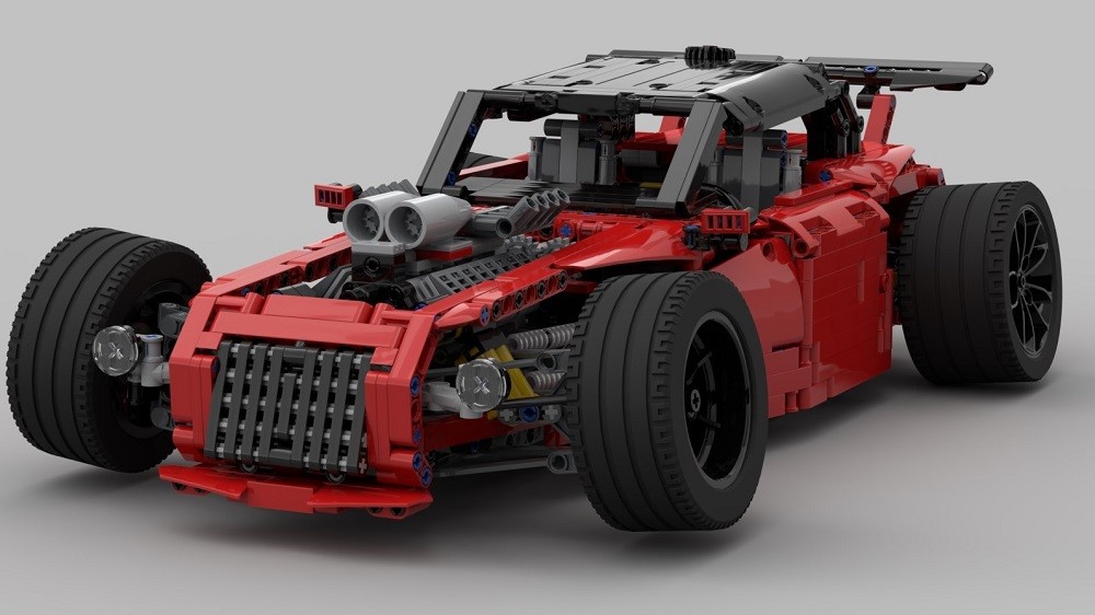 Lego Hot Rod Pneumatic Suspension