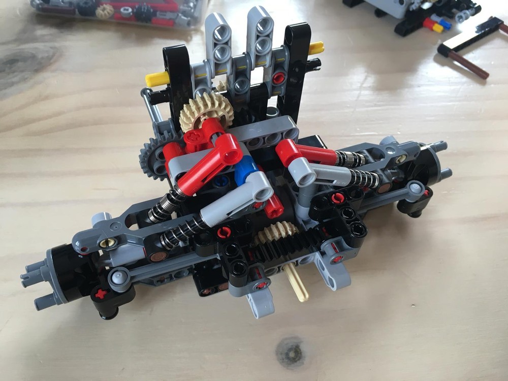 Lego 42110 Landrover Defender Ackermann steering modification